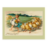 Easter Chick Parade Vintage postcards