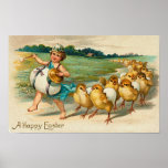 Easter Chick Parade Vintage Posters