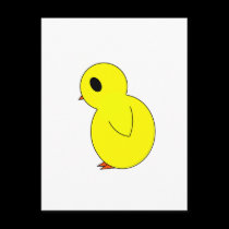 Easter Chick postcards