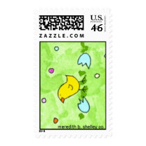 Easter chick stamp