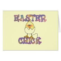 Easter Chick T-shirts and Gifts Card