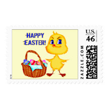 Easter Chick T shirts and Gifts Stamp