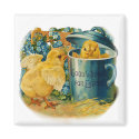 Easter chicks at play magnets