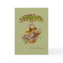 Easter-Chicks, Basket & Primroses-Antique Postcard card