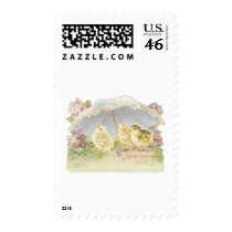 easter chicks bright stamps