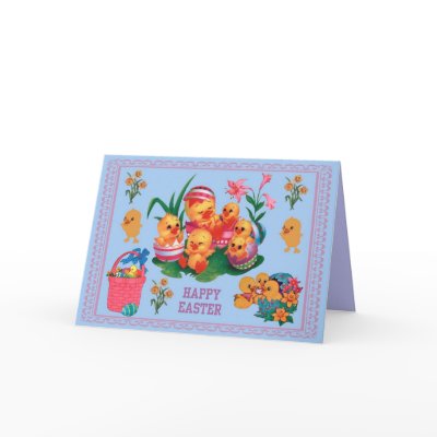 Easter Chicks Greeting Cards by KABSANNIE