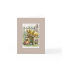 Easter - Chicks, Eggs & Bench - Antique Postcard card