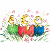 Easter Chicks Pin photo sculptures