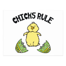 Easter Chicks Rule Post Cards