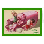 Easter Children with Giant Jelly Beans Card