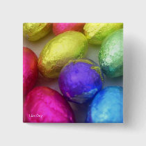 'Easter Colors' Square Button buttons