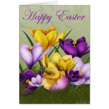 Easter Crocus and Baby Chick Cards