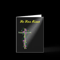 Easter Cross Jesus Resurrection Card cards