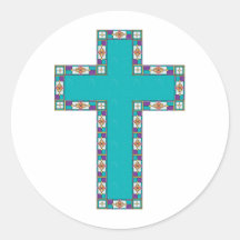 Easter Cross Sticker
