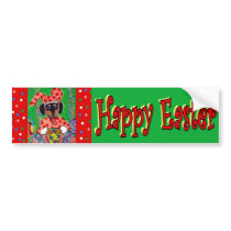 Easter Doxie bumper stickers