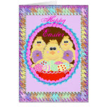 Easter Ducks template Card