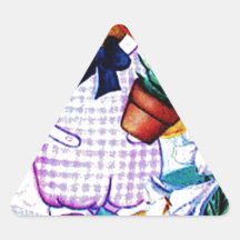 EASTER DUCKY.jpg Triangle Sticker