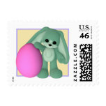 Easter Egg And Bunny Custom Postage