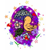 Easter Egg and Flowers t-shirts