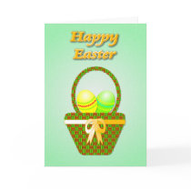 Easter Egg Basket Card cards