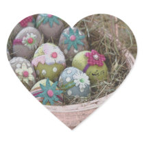 easter egg basket heart stickers