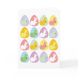 Easter Egg Bunnies card