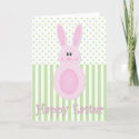 Easter Egg Bunny Card card