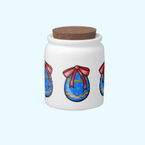 Easter egg candy jars