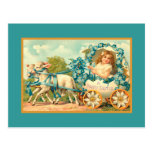 Easter Egg Carriage Vintage Christian postcards