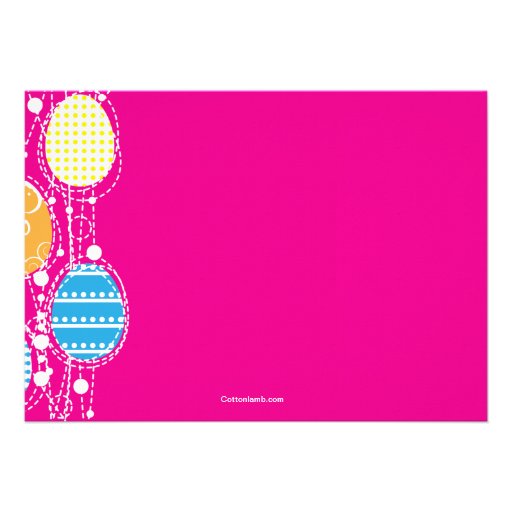 Easter Egg Cascade Invitation