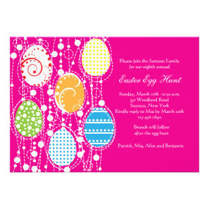 Easter Egg Cascade Invitation