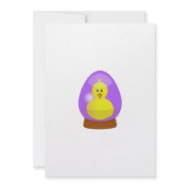 Easter Egg Chick Personalized Invite