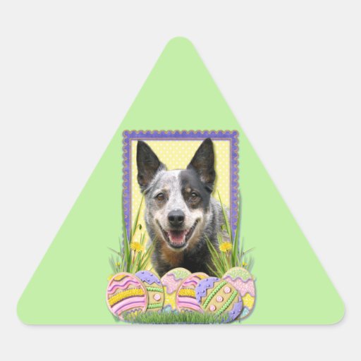 Easter Egg Cookies - Australian Cattle Dog Stickers