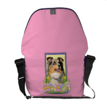 Easter Egg Cookies - Australian Shepherd Messenger Bag