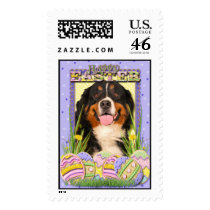Easter Egg Cookies - Bernese Mountain Dog Postage Stamp