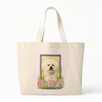 Easter Egg Cookies - Bichon Frise Tote Bag