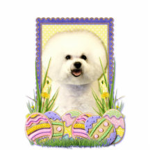 Easter Egg Cookies - Bichon Frise Cut Outs
