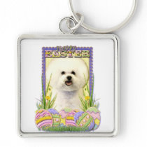 Easter Egg Cookies - Bichon Frise Key Chain