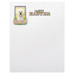 Easter Egg Cookies - Bichon Frise Letterhead Template