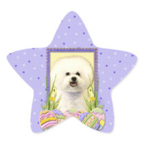 Easter Egg Cookies - Bichon Frise Star Stickers