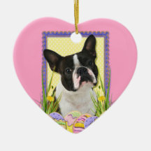Easter Egg Cookies - Boston Terrier Christmas Ornaments