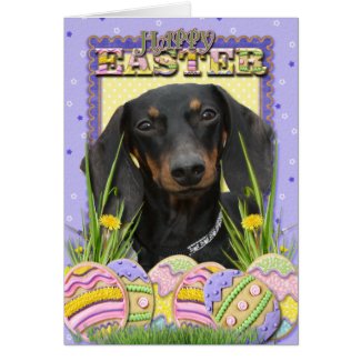 Easter Egg Cookies - Dachshund Card