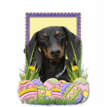 Easter Egg Cookies - Dachshund Photo Cut Outs