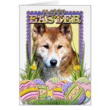 Easter Egg Cookies - Dingo Greeting Card