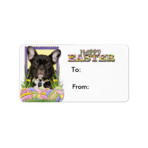 Easter Egg Cookies - French Bulldog Address Label