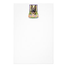 Easter Egg Cookies - German Shepherd Customized Stationery