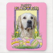Easter Egg Cookies - Golden Retriever - Tebow Mouse Pads