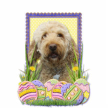 Easter Egg Cookies - GoldenDoodle Photo Cutout