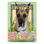 Easter Egg Cookies - Great Dane - Fawn Greeting Card