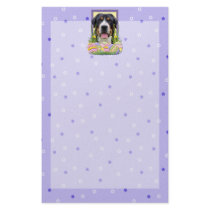 Easter Egg Cookies - Greater Swiss Mountain Dog Customized Stationery